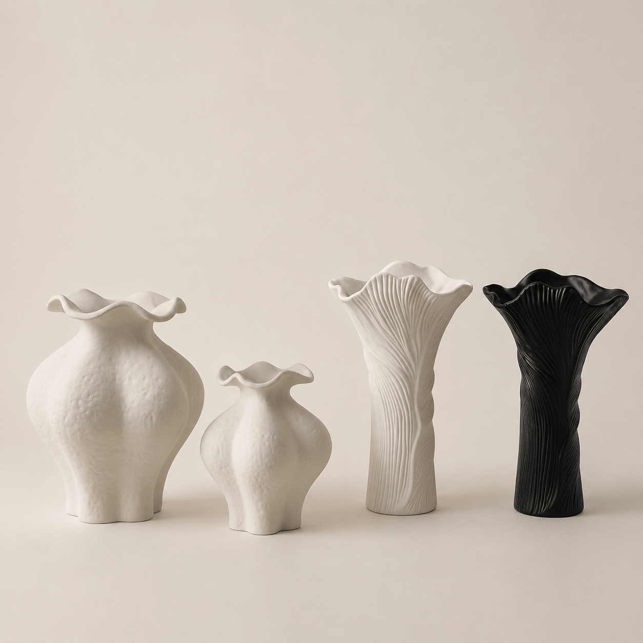 Organic Sculptural Ceramic Vase Collection