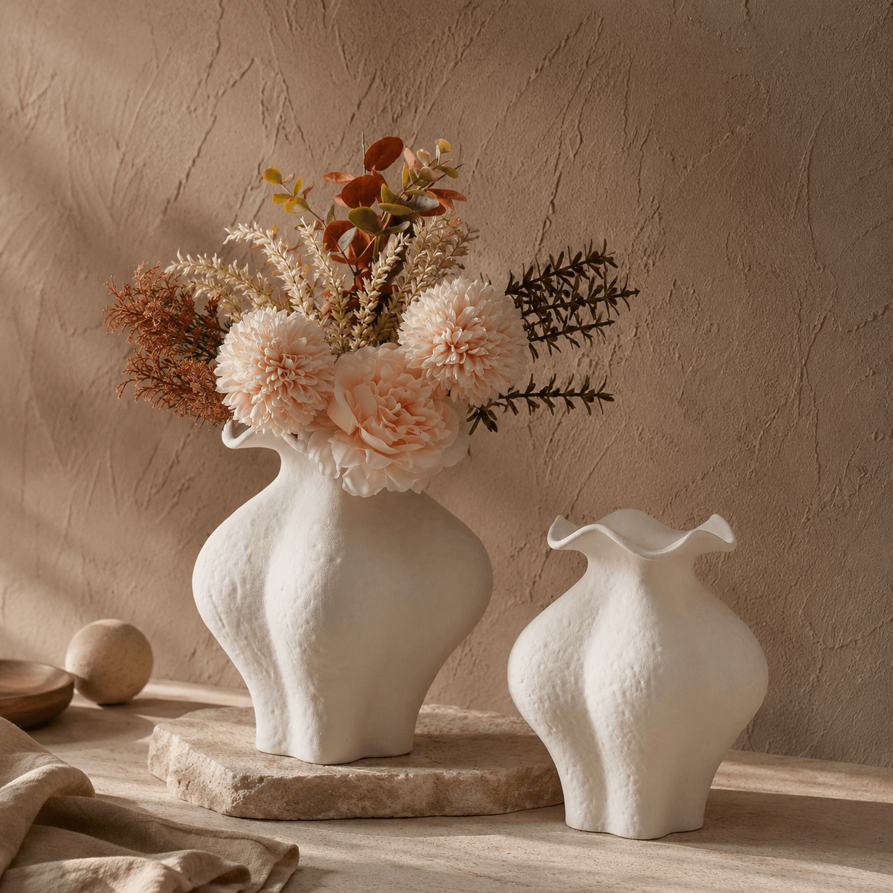 Organic Sculptural Ceramic Vase Collection