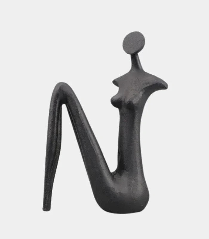Modern Metal Ring Sculpture 29 cm