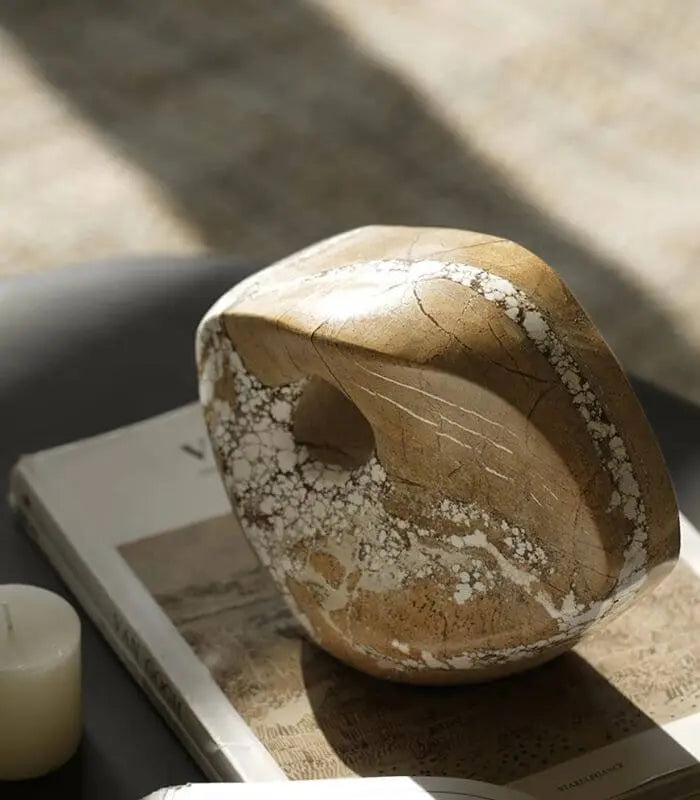 Natural Marble Sculptural Object 20 cm