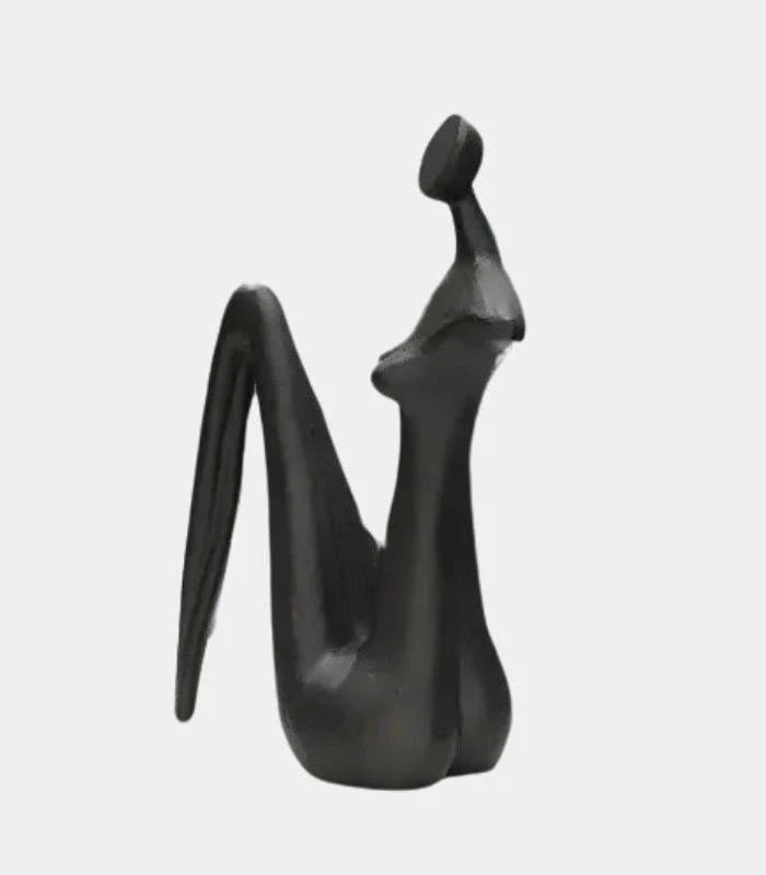 Modern Metal Ring Sculpture 29 cm