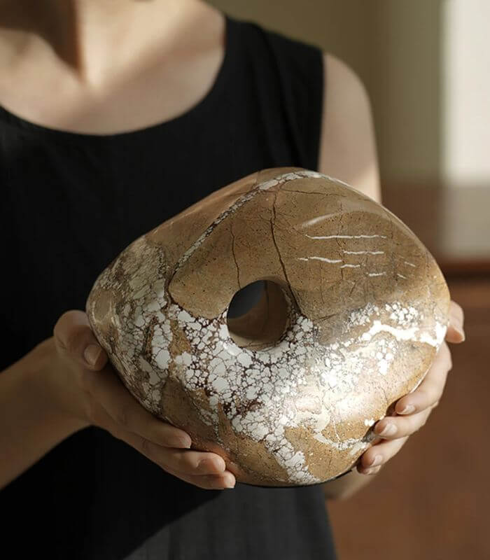 Natural Marble Sculptural Object 20 cm