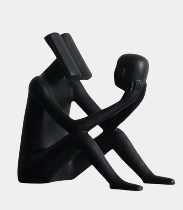 Abstract Contemplation Resin Sculptures 22 cm