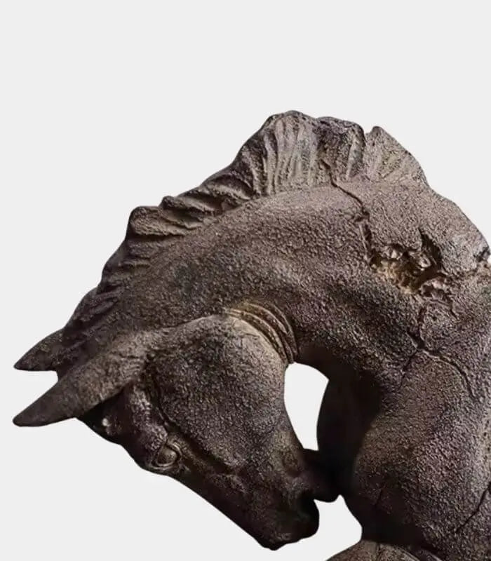 Large Abstract Horse Resin Sculpture 43 cm