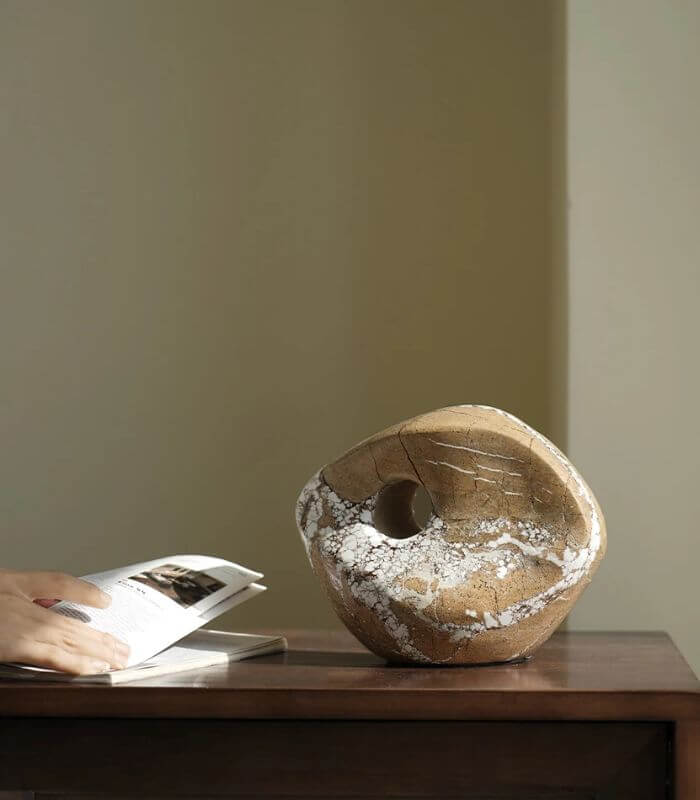 Natural Marble Sculptural Object 20 cm
