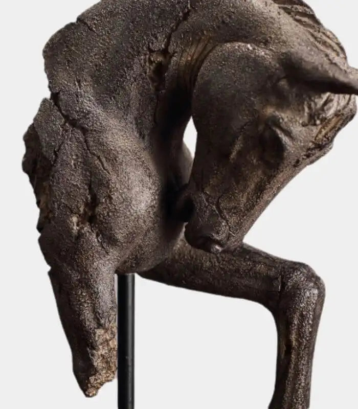 Large Abstract Horse Resin Sculpture 43 cm
