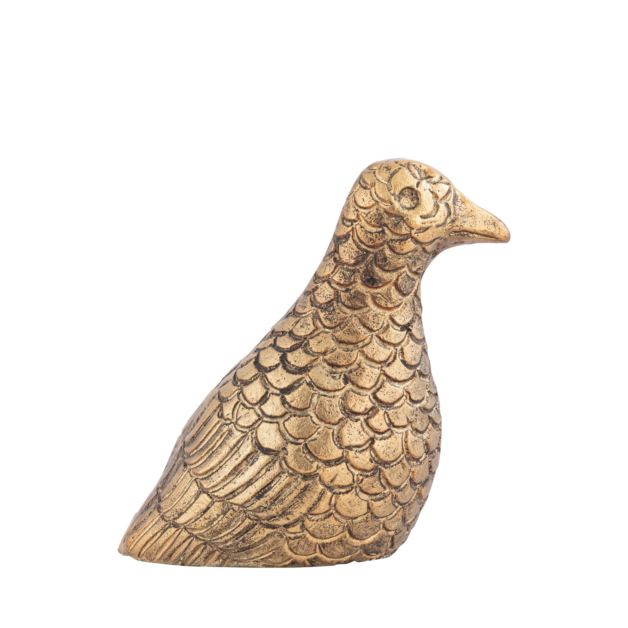 Antique Brass Dove Bird Statue