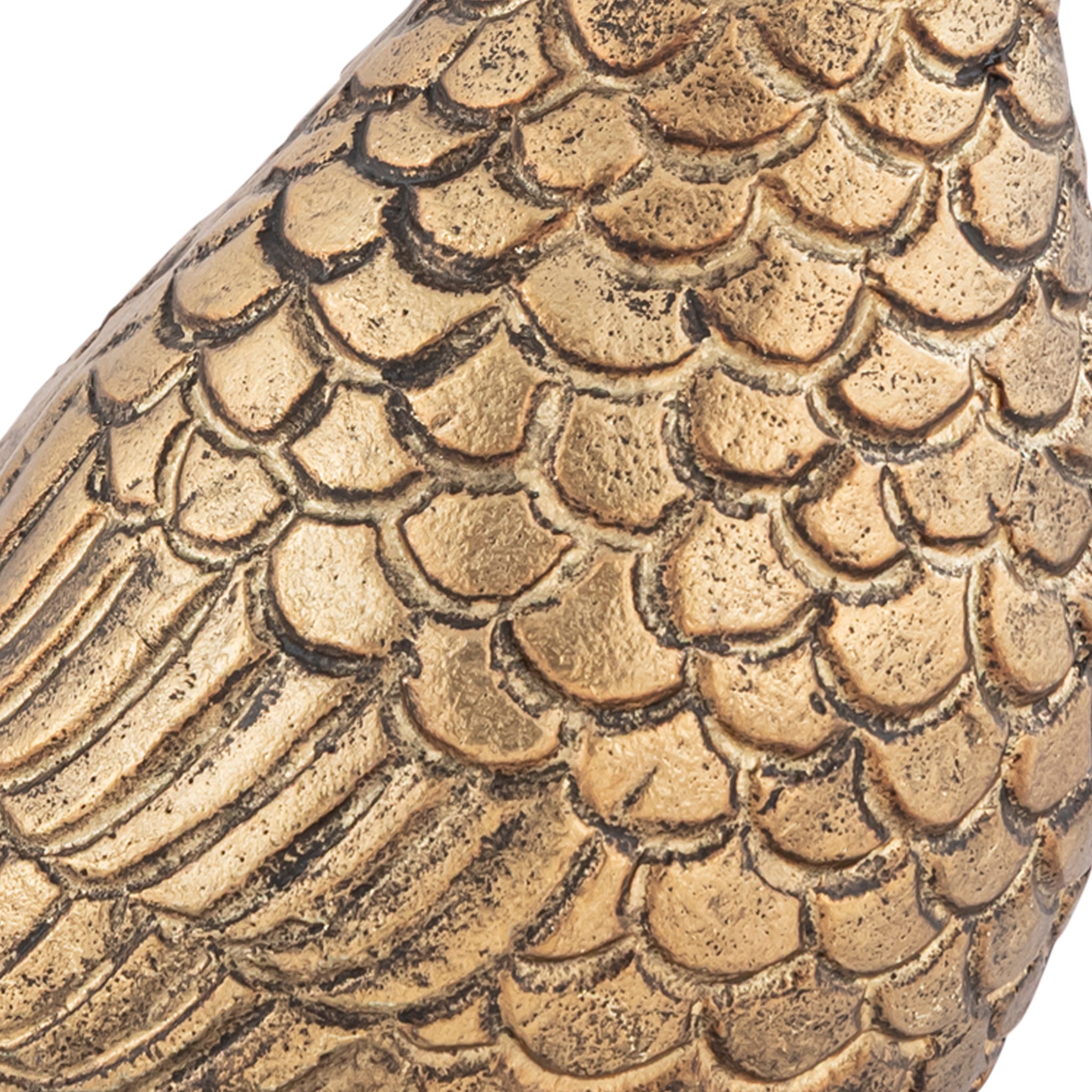 Antique Brass Dove Bird Statue