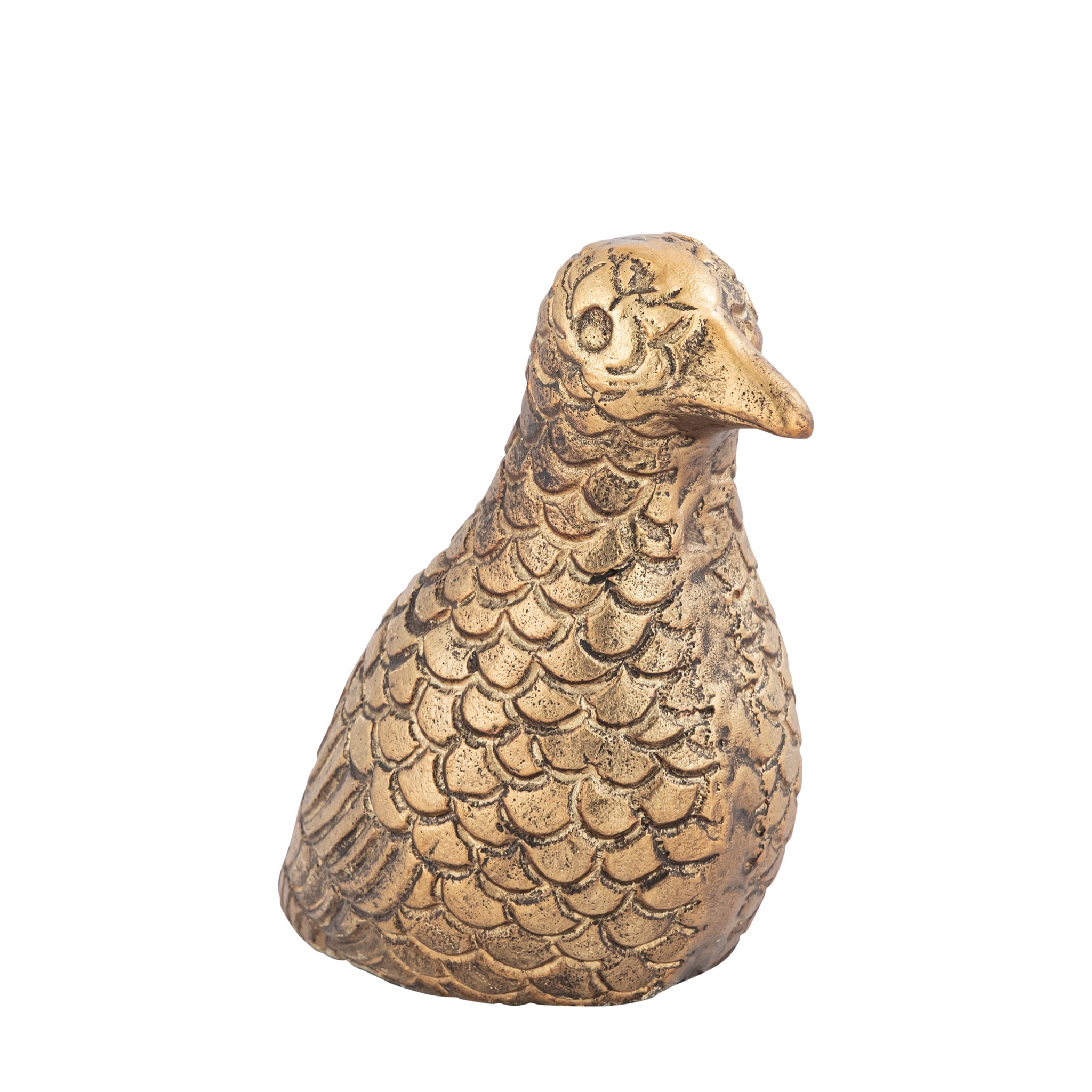 Antique Brass Dove Bird Statue