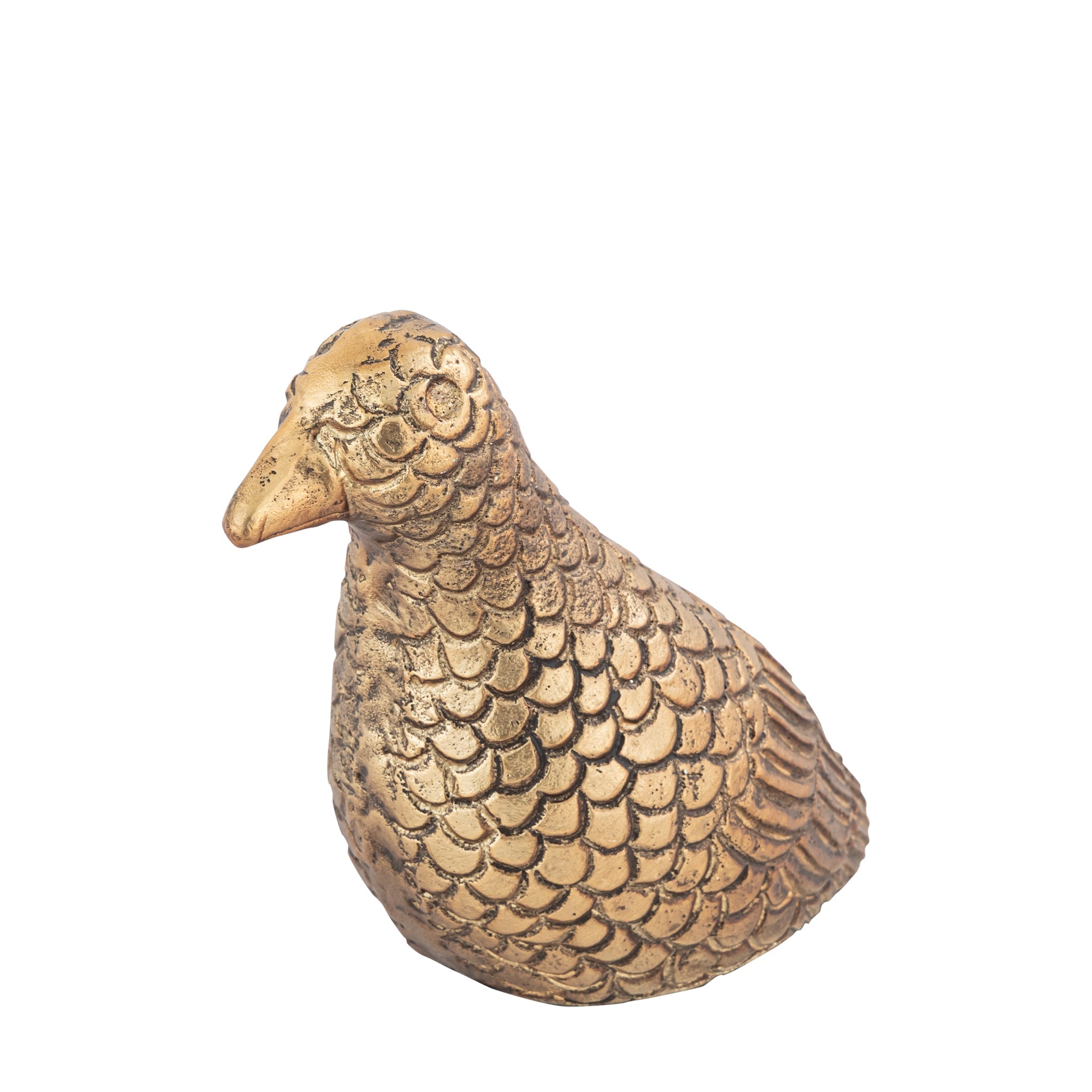 Antique Brass Dove Bird Statue