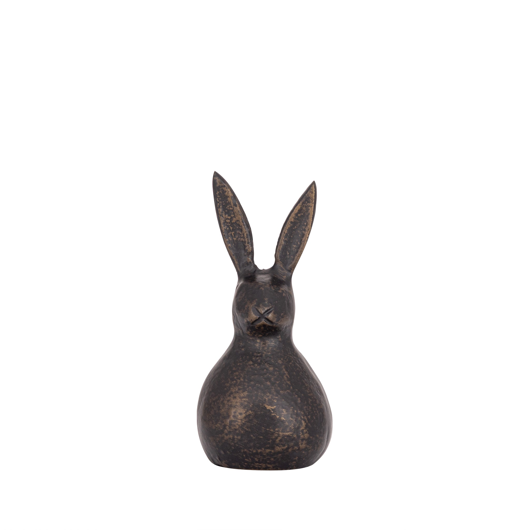 Small Antique Bronze Bunny Statue