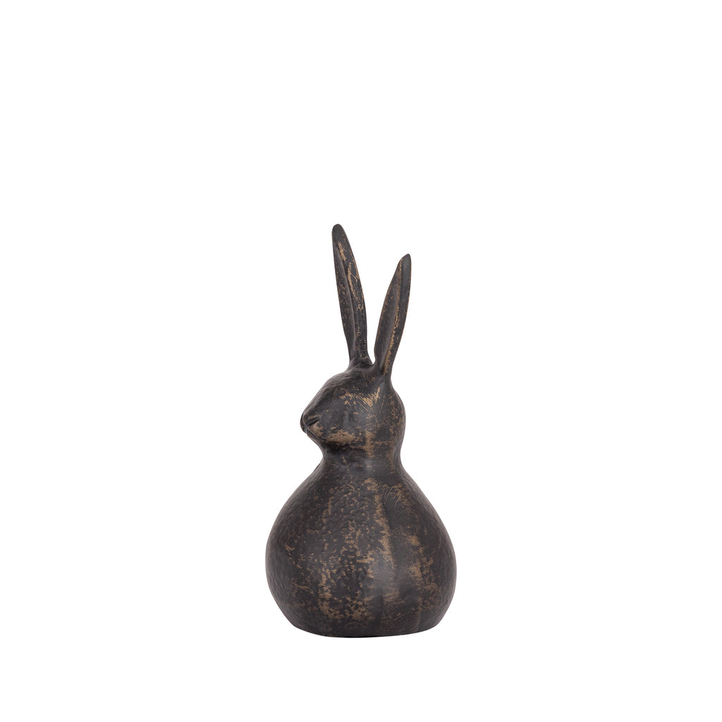 Small Antique Bronze Bunny Statue