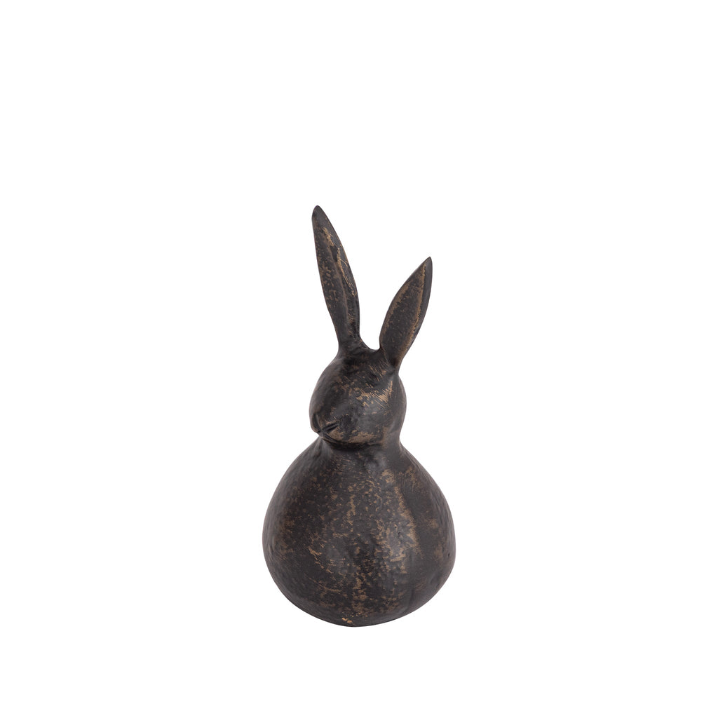 Small Antique Bronze Bunny Statue