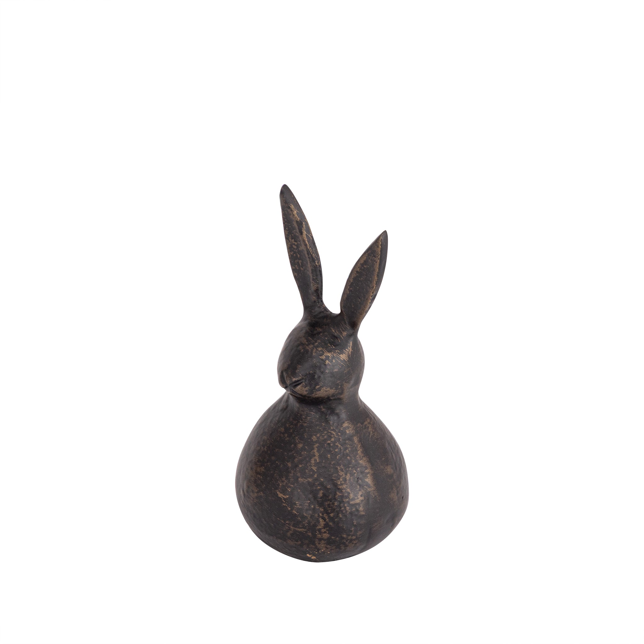 Small Antique Bronze Bunny Statue