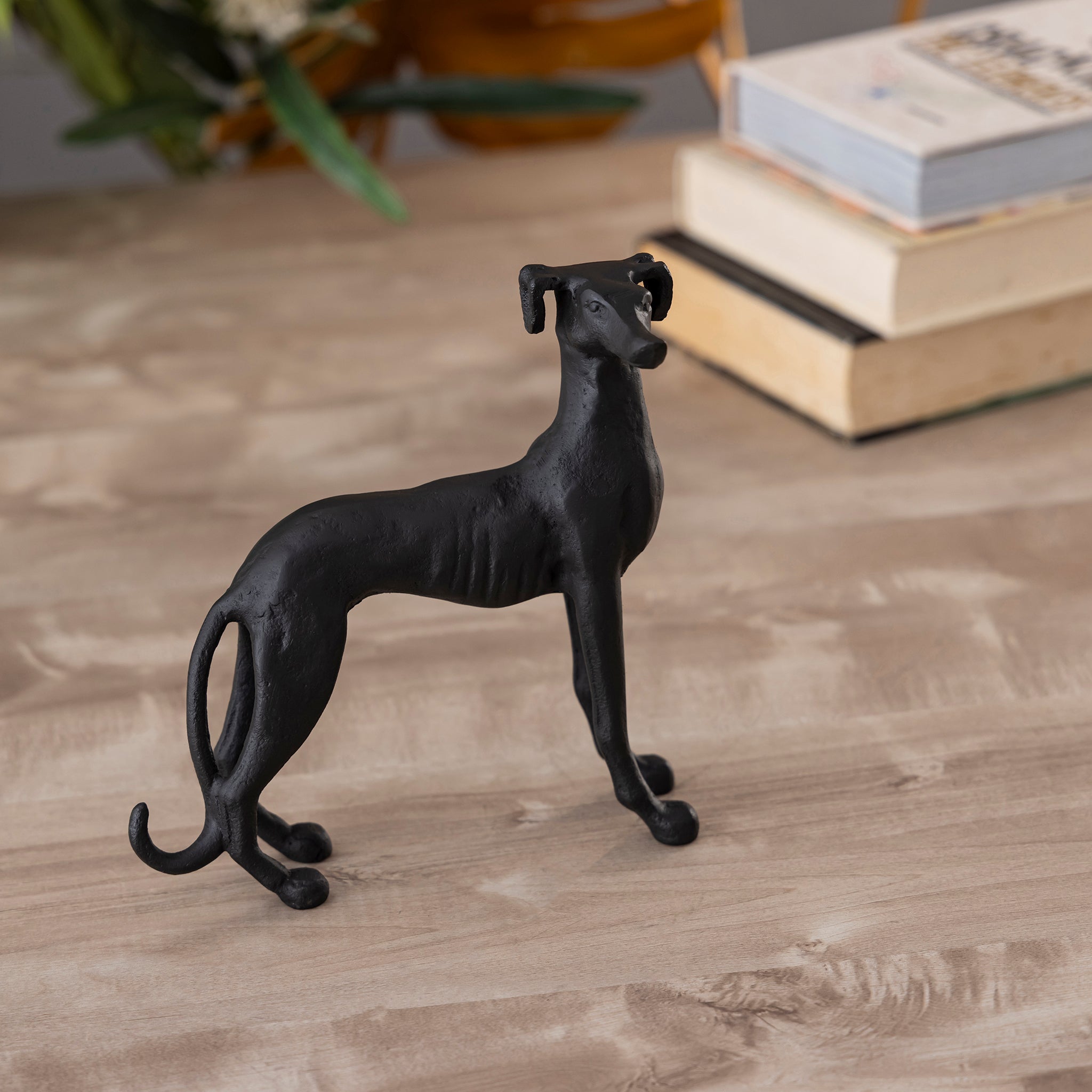 Antique Bronze Greyhound Dog Statue