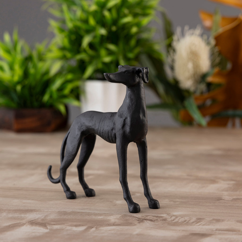 Antique Bronze Greyhound Dog Statue