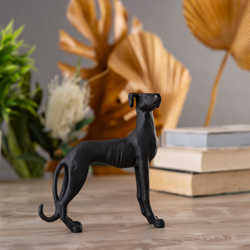 Antique Bronze Greyhound Dog Statue