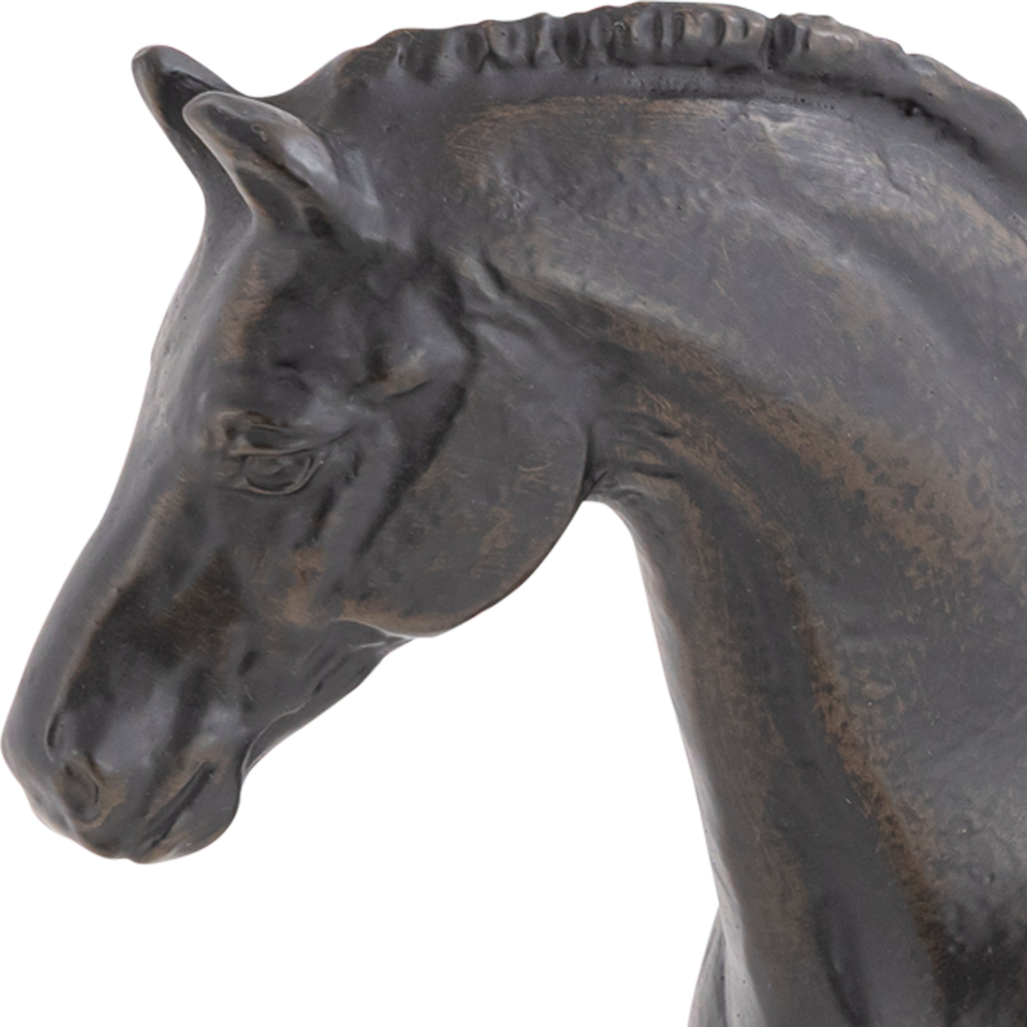 Antique Bronze Thoroughbred Horse Statue