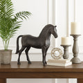 Antique Bronze Thoroughbred Horse Statue
