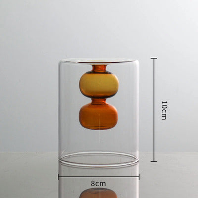 Inside Out Double Walled Glass Vase