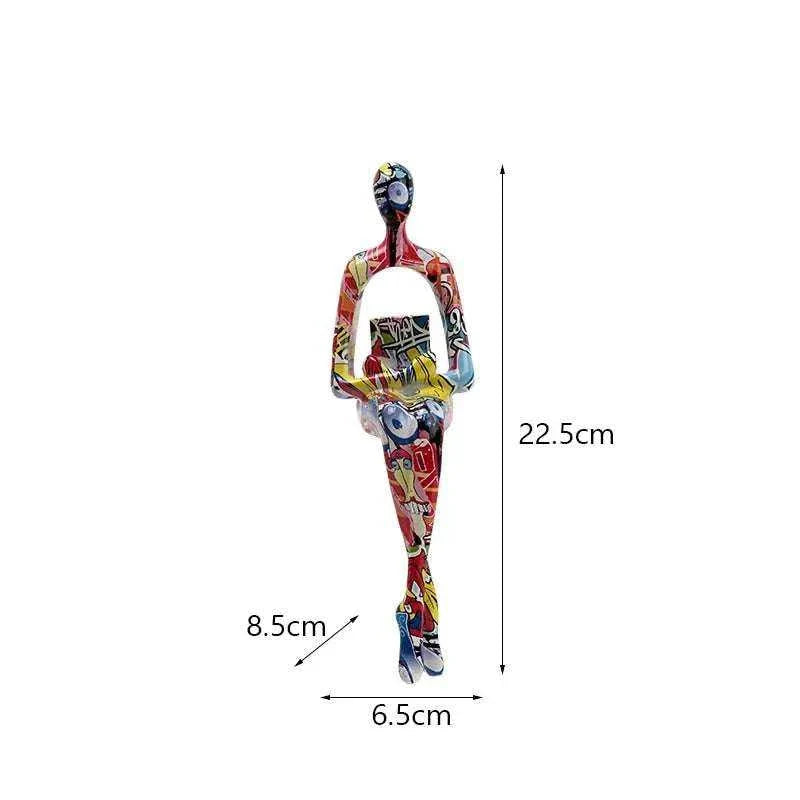 Abstract Thinker Resin Figurine