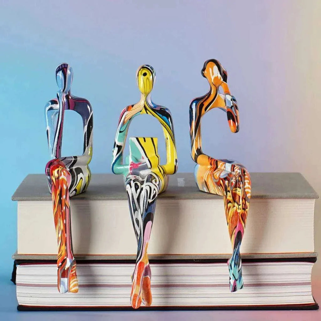 Abstract Thinker Resin Figurine