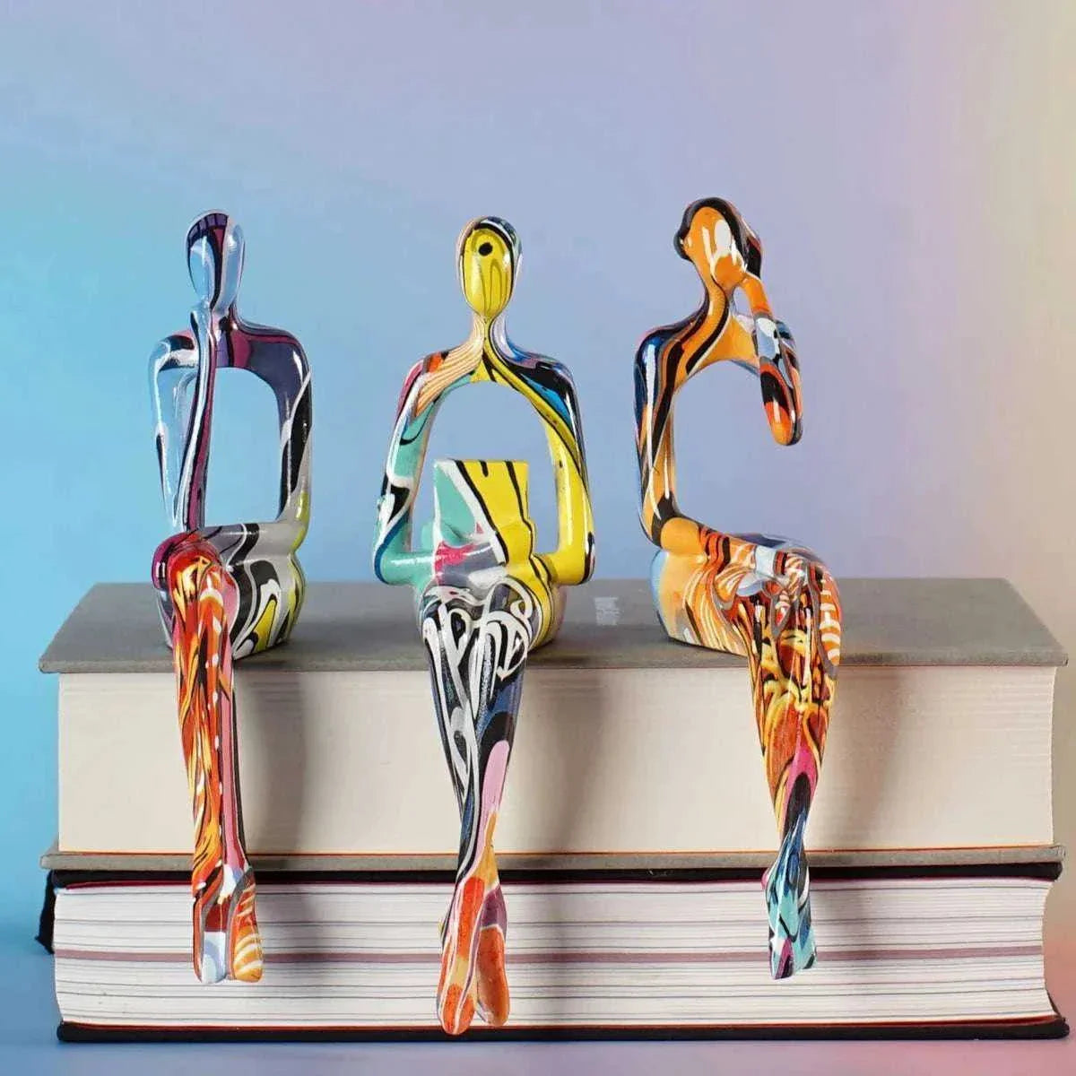 Abstract Thinker Resin Figurine