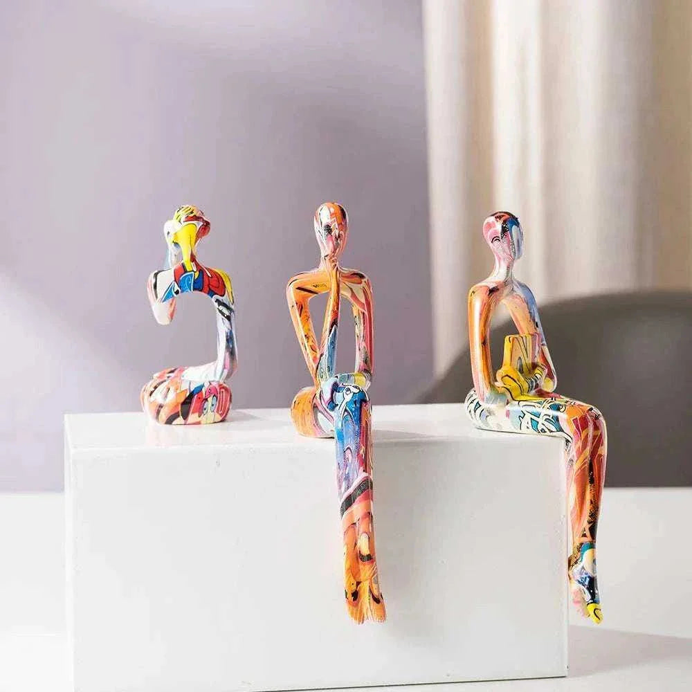 Abstract Thinker Resin Figurine
