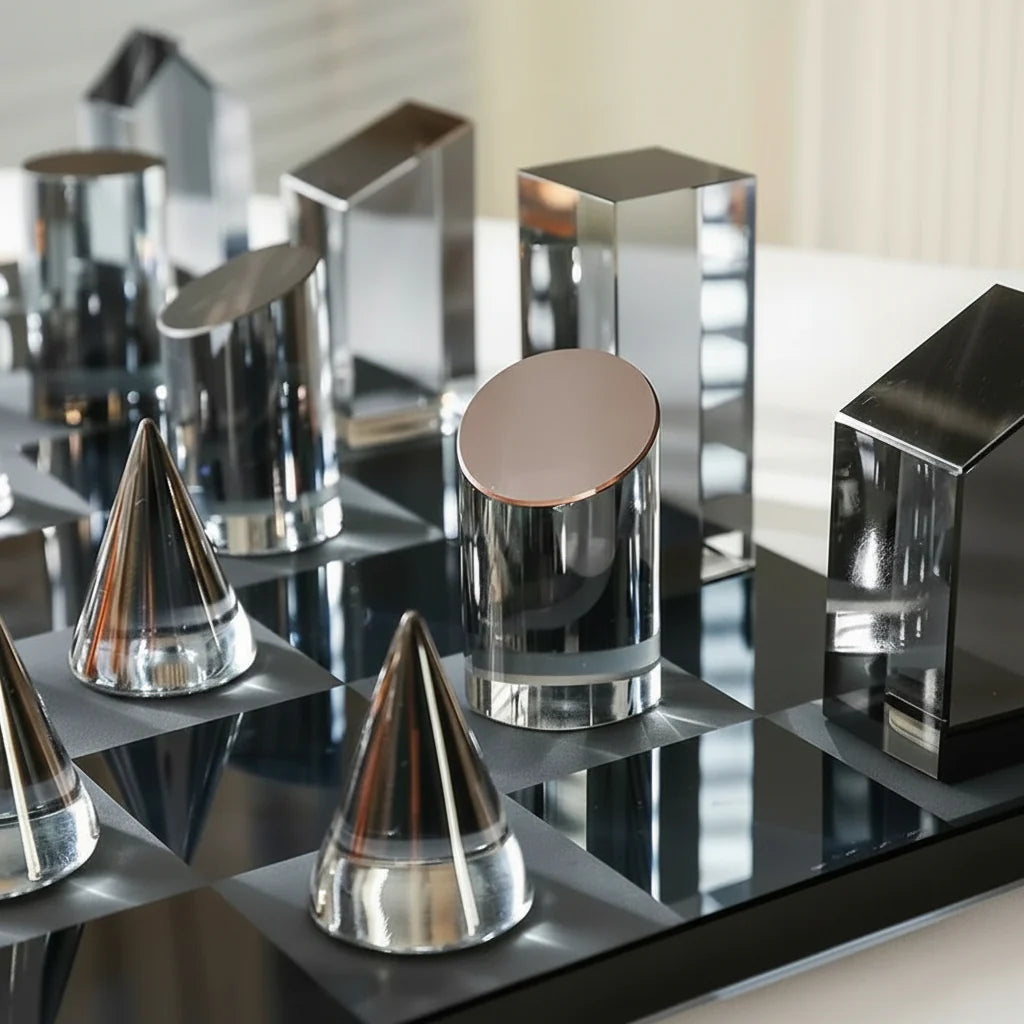 Abstract Geometric Crystal Sculpture
