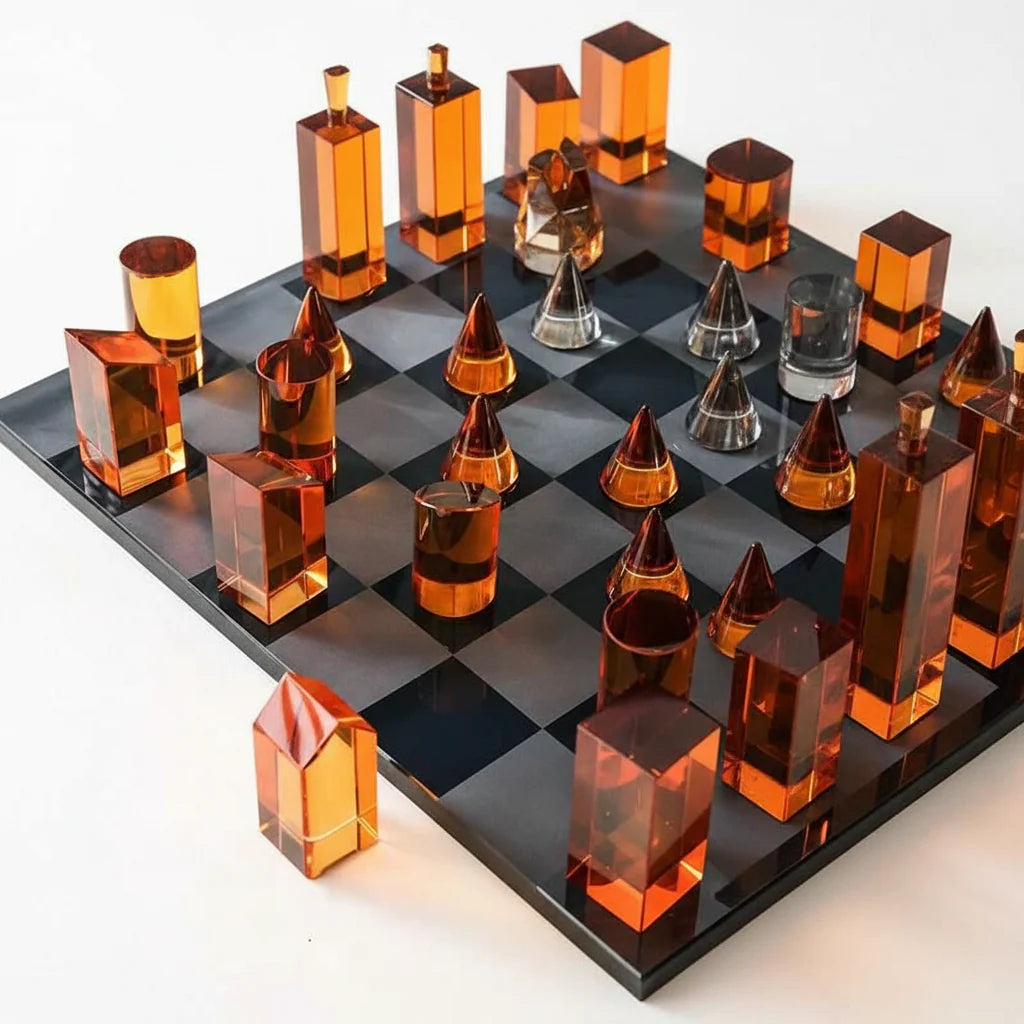 Abstract Geometric Crystal Sculpture