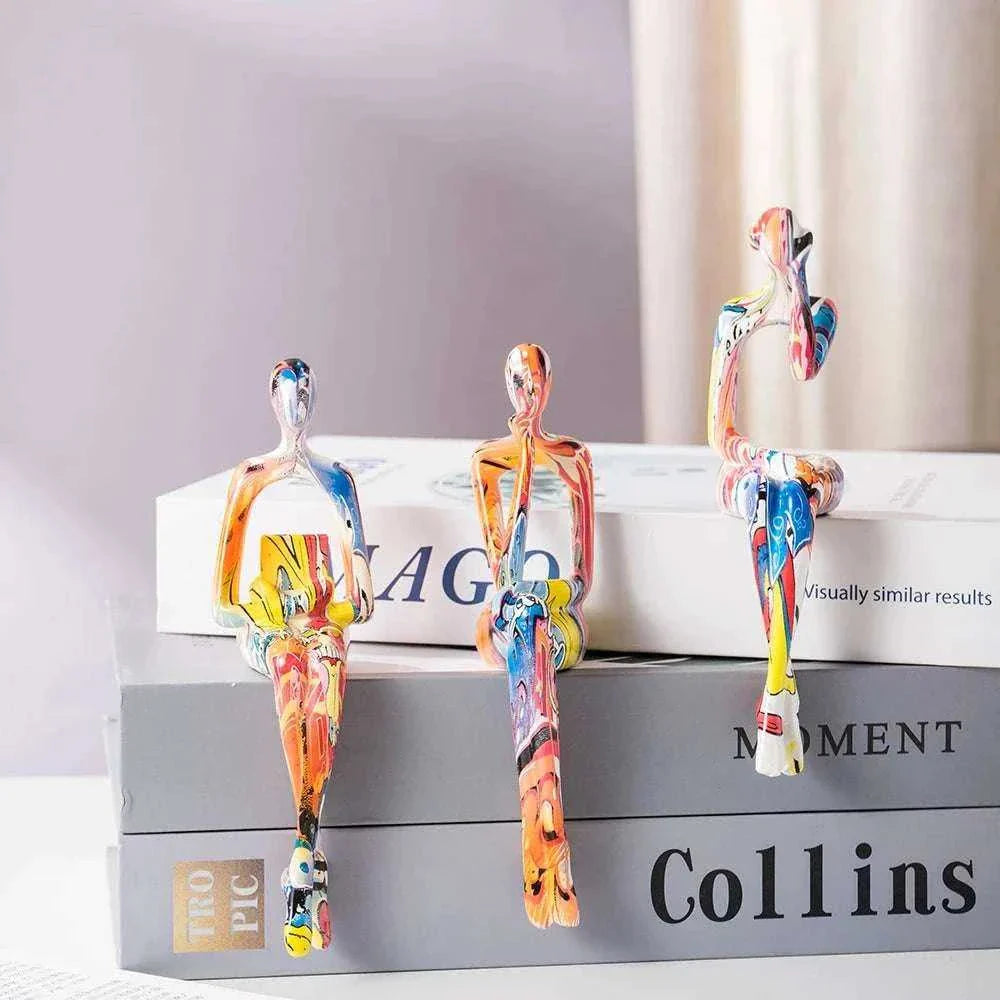 Abstract Thinker Resin Figurine