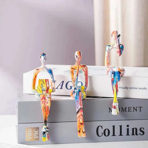Abstract Thinker Resin Figurine