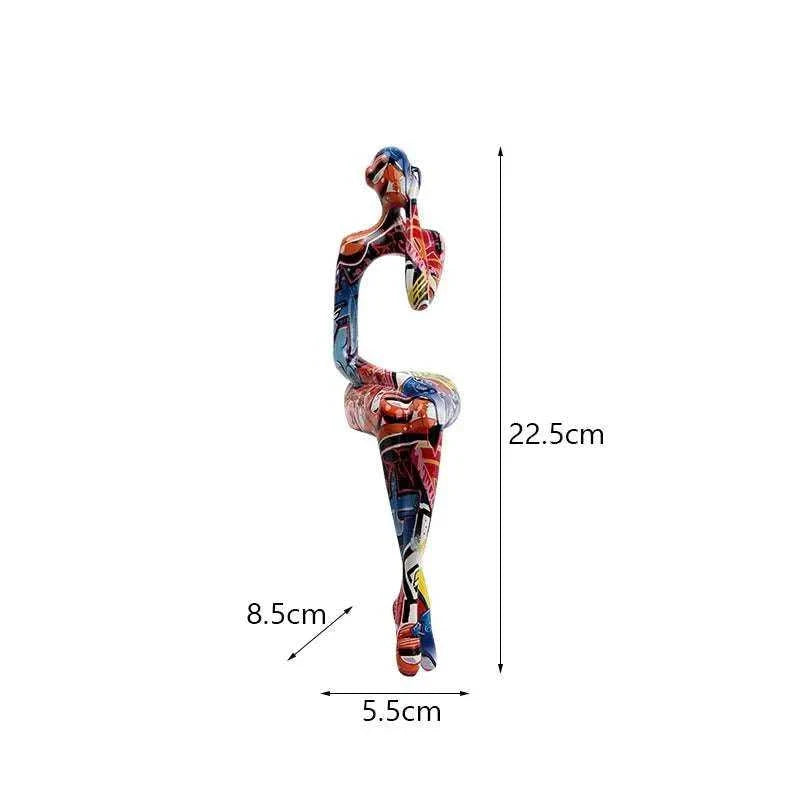 Abstract Thinker Resin Figurine