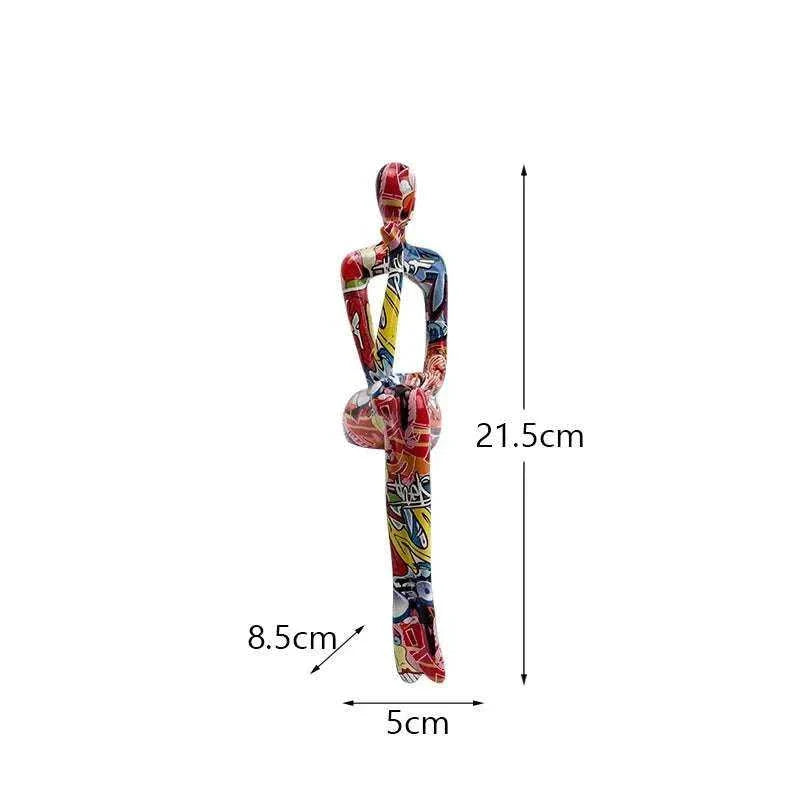 Abstract Thinker Resin Figurine