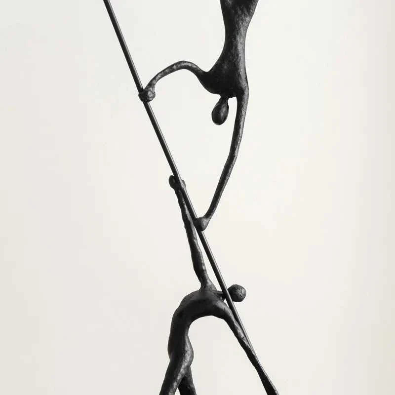 Metal Acrobat Figure Sculpture