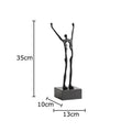 Metal Acrobat Figure Sculpture