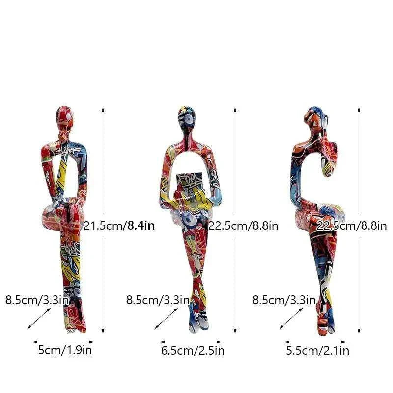 Abstract Thinker Resin Figurine