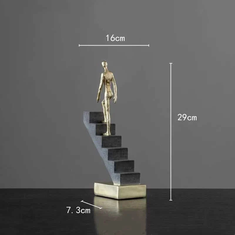 Climbing Man Abstract Sculpture