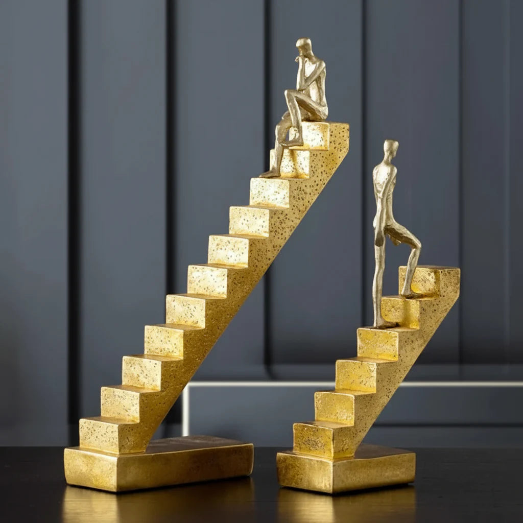 Climbing Man Abstract Sculpture