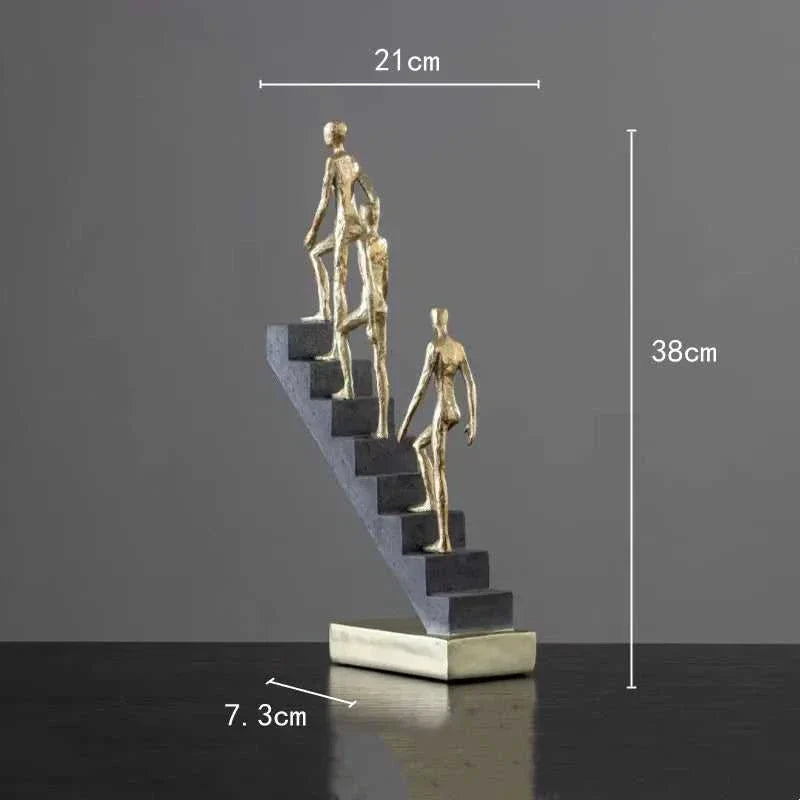 Climbing Man Abstract Sculpture