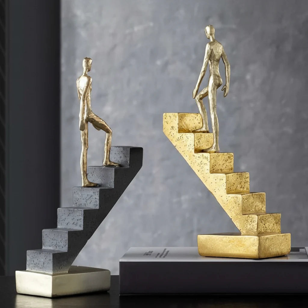 Climbing Man Abstract Sculpture