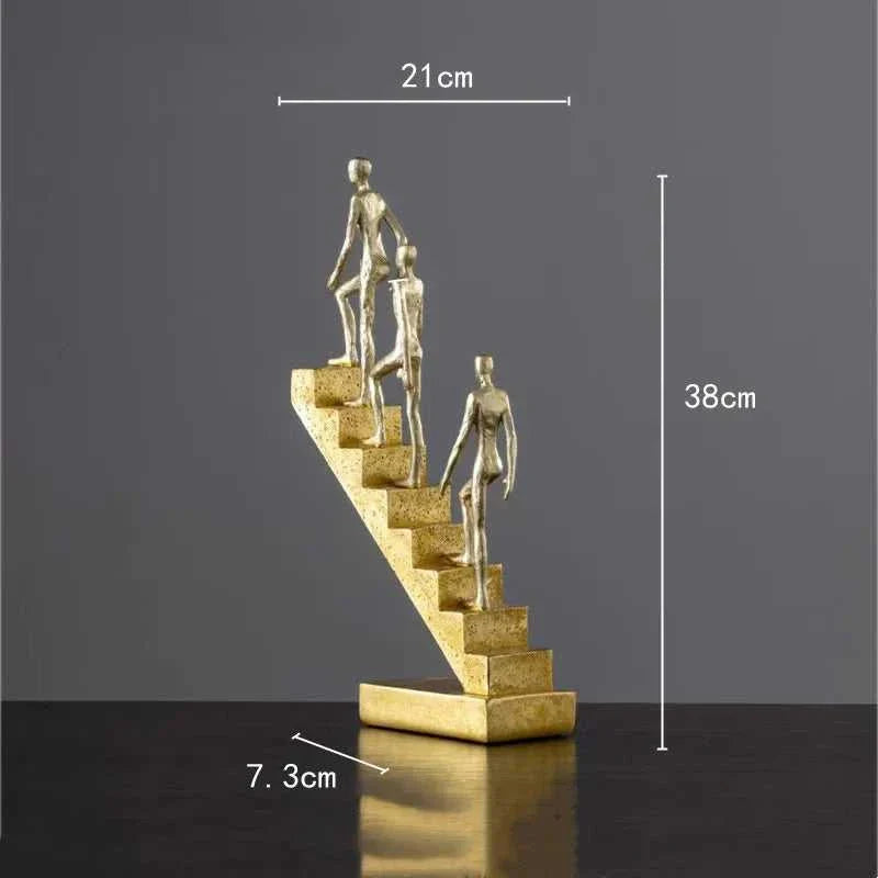 Climbing Man Abstract Sculpture