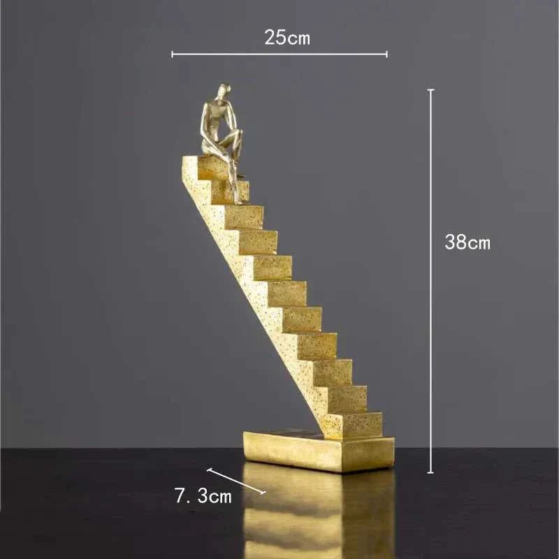 Climbing Man Abstract Sculpture