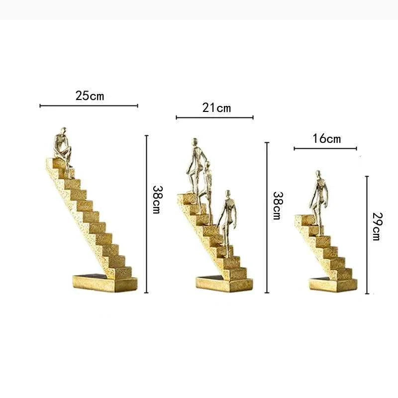 Climbing Man Abstract Sculpture