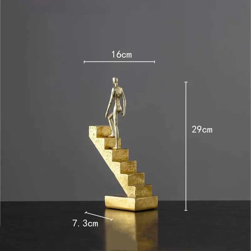 Climbing Man Abstract Sculpture