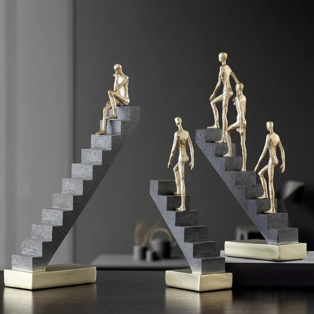 Climbing Man Abstract Sculpture
