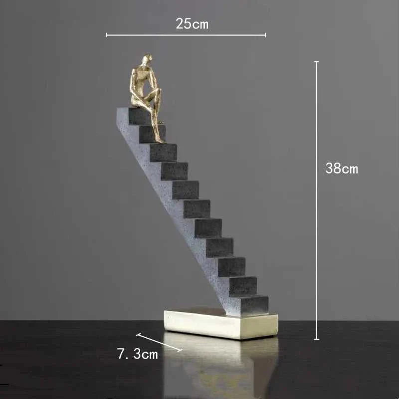 Climbing Man Abstract Sculpture